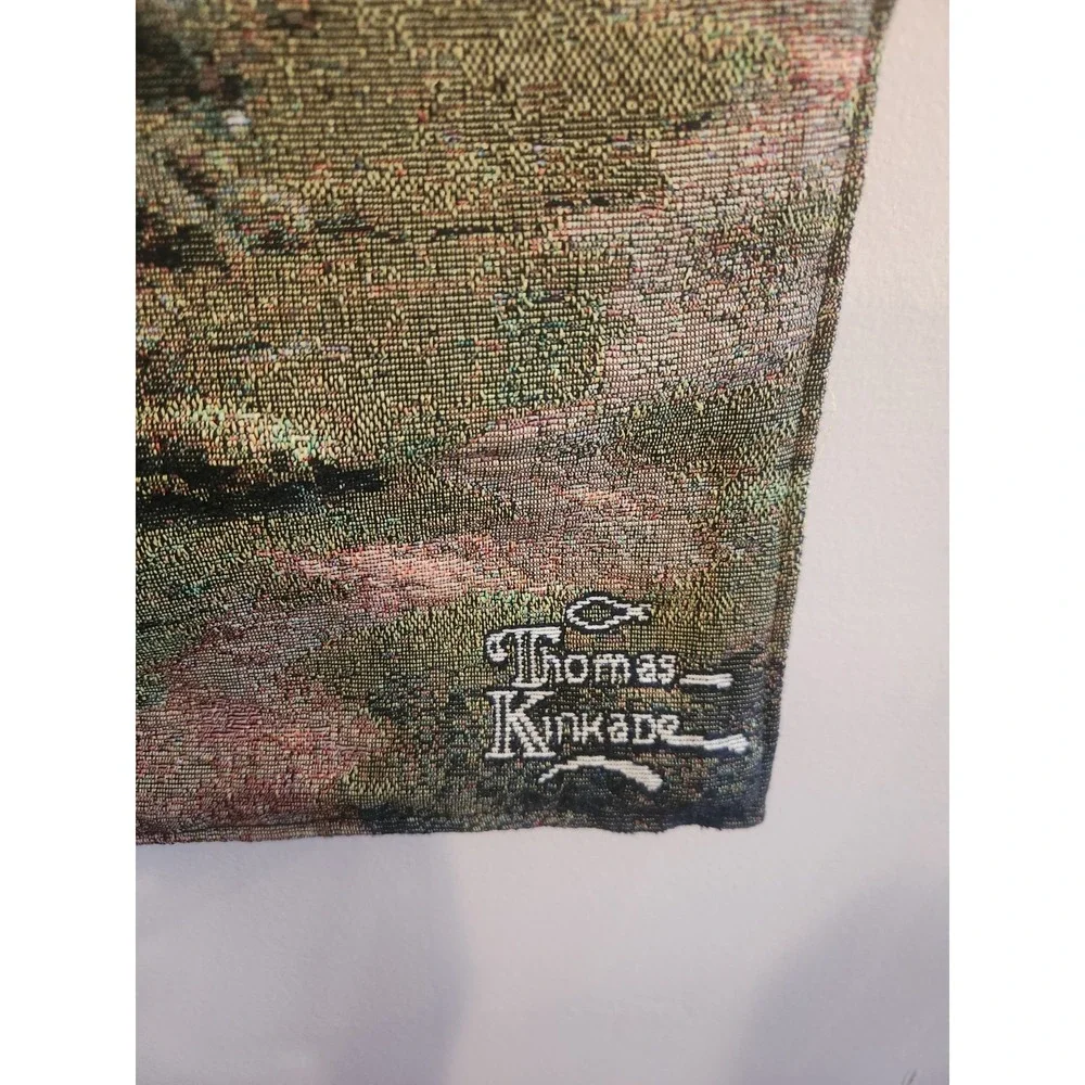 Thomas Kinkade Mountain Chapel Double Sided‎ Wall Hanging 34
